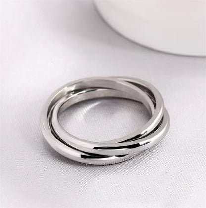 Star & Moon Spinner Ring